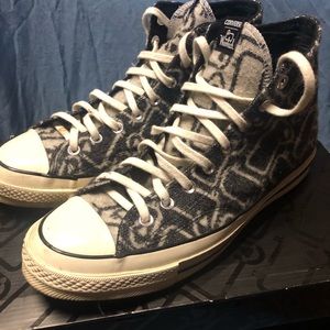 Converse X Woolrich High size 10 Black/Gray